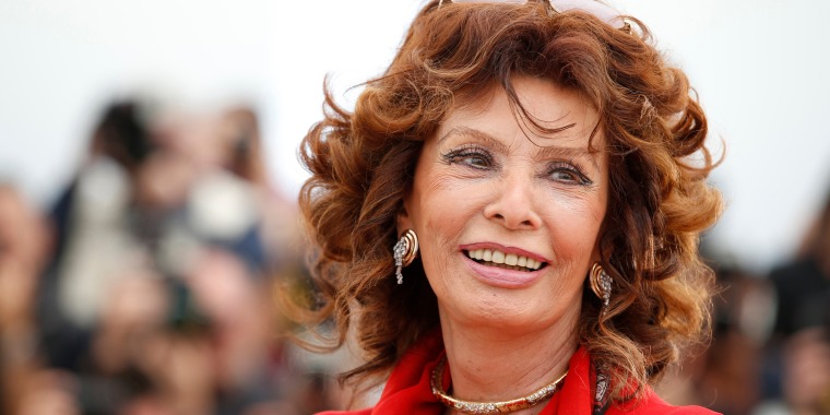 Sophia Loren at the 67th international film festival in Cannes, France