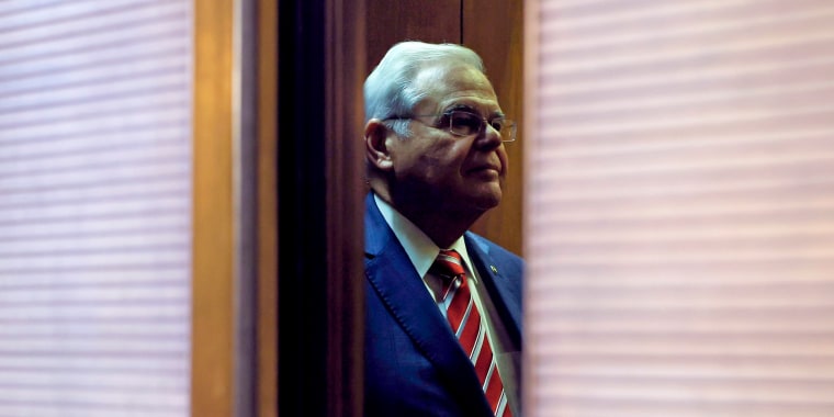 Bob Menendez in the Hart Senate Office Building