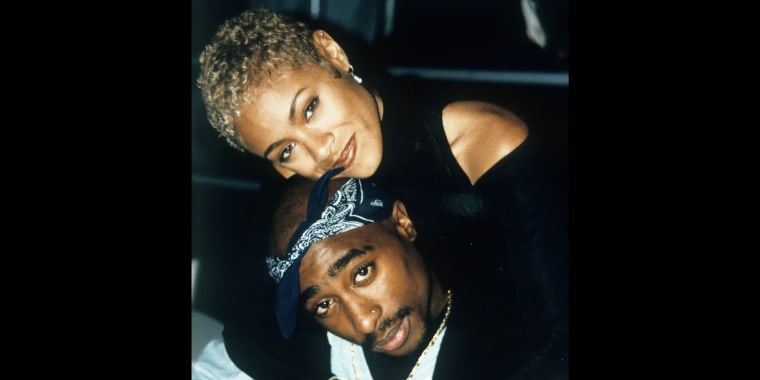 Tupac Shakur and Jada Pinkett Smith. 
