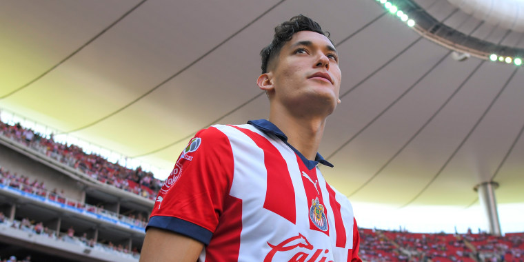 Zapopan, Jalisco, 3 de septiembre de 2023. , durante el partido de la jornada 7 del torneo Apertura 2023 de la Liga BBVA MX, entre las Chivas Rayadas del Guadalajara y los Rayados del Monterrey, celebrado en el estadio Akron. Foto: Imago7/Sandra Bautista