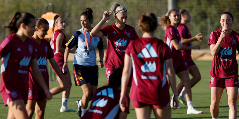 Entrenamiento de la selección española femenina de fútbol