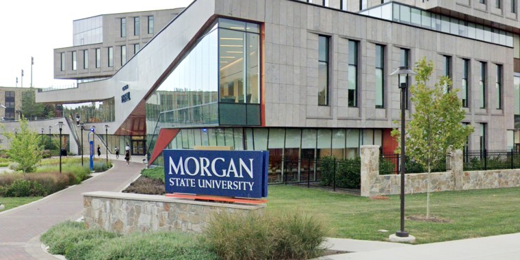A view of Morgan State University's Tyler Hall in Baltimore, Md.