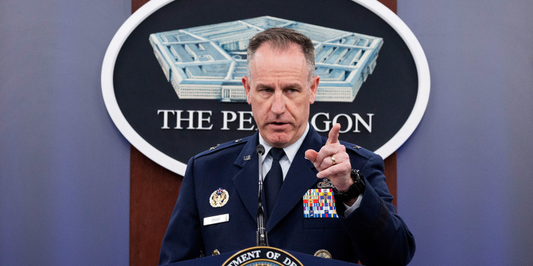 Pentagon Press Secretary Brig. Gen. Pat Ryder holds a press briefing at the Pentagon in 2022.