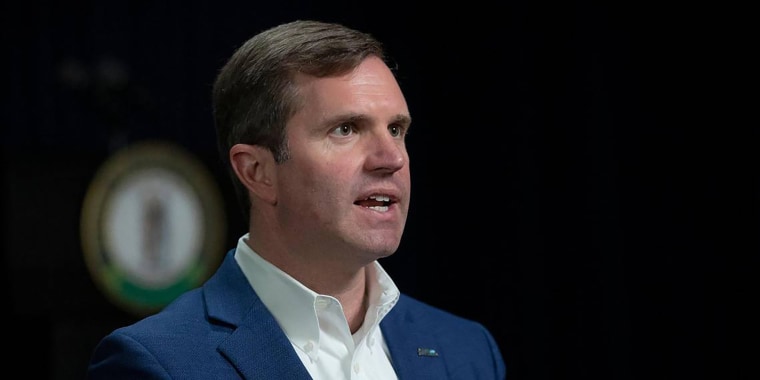 Andy Beshear during an interview at the state Capitol in Frankfort, Ky., on Dec. 7, 2022.