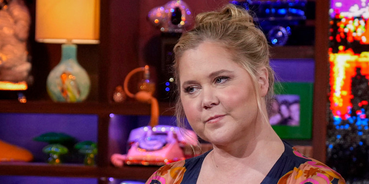 Amy Schumer at Watch What Happens Live With Andy Cohen on Feb 15, 2024.