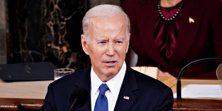 US President Joe Biden during the State of the Union