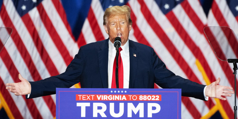 Trump in Richmond, Virginia.