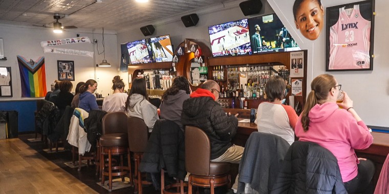 A Bar of Their Own is the first bar in the Midwest to focus solely on women’s sports.