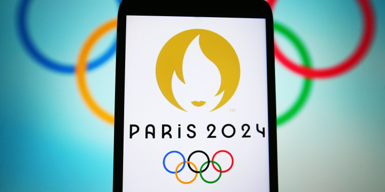 In this photo illustration, 2024 Summer Olympics (Paris 2024