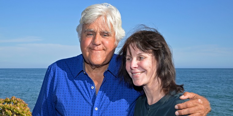Jay Leno and Mavis Leno  in Malibu, Calif.