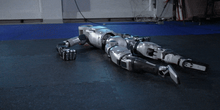 Boston Dynamics' new electric Atlas robot.