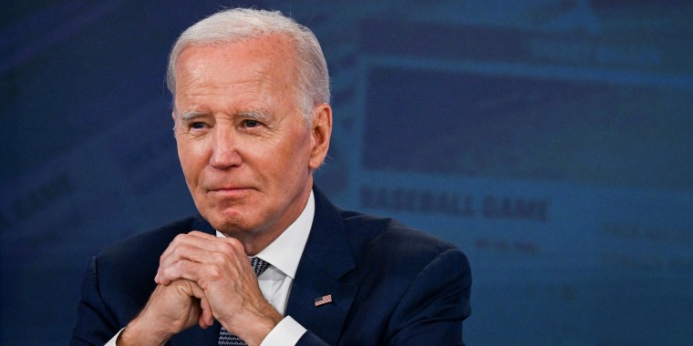 Joe Biden during a press conference about protecting consumers from junk fees, at the White House