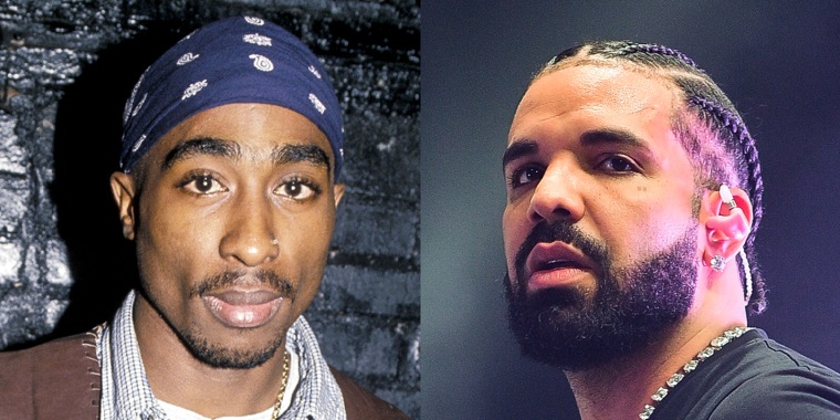 Tupac Shakur and Drake.