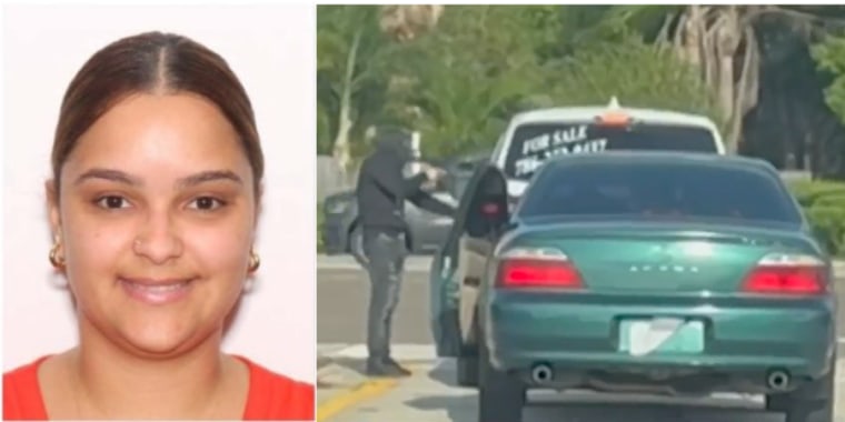 Katherine Altagracia Guerrero fue secuestrada en Florida el jueves. El incidente quedó grabado en video. 