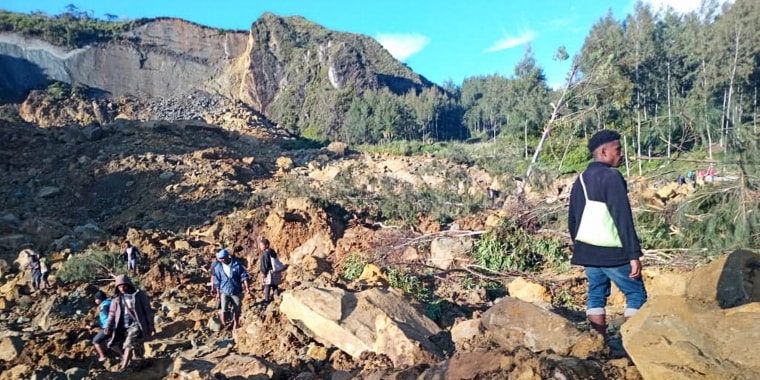Local officials and aid groups said a massive landslide struck a village in Papua New Guinea's highlands on May 24, with many feared dead.