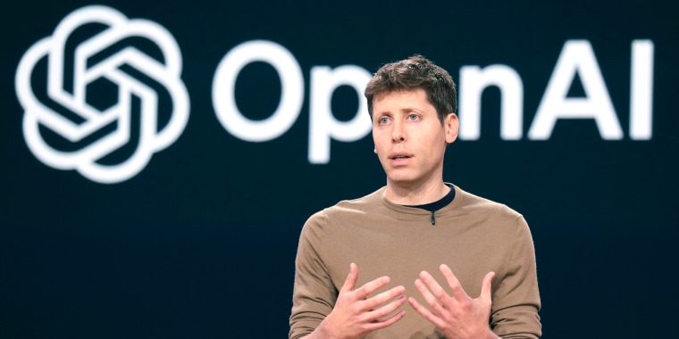 Sam Altman speaks during the Microsoft Build conference at Microsoft headquarters in Redmond, Wash.