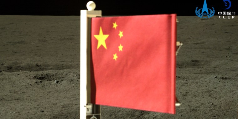 China says a spacecraft carrying rock and soil samples from the far side of the moon has lifted off from the lunar surface to start its journey back to Earth. 