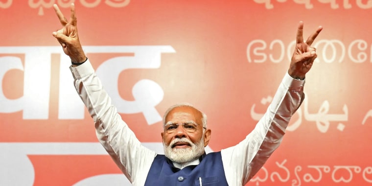 Modi claimed election victory for his party and its allies on June 4, but the opposition said they had "punished" the ruling party to confound predictions and reduce their parliamentary majority. 