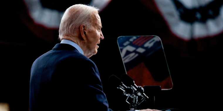 President Joe Biden during a campaign event