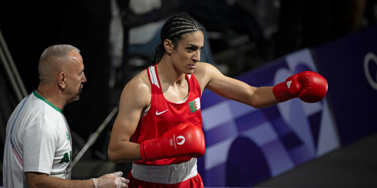 Paris 2024 - Controversal Biologically Male Boxer Imane Khelif in Women Category