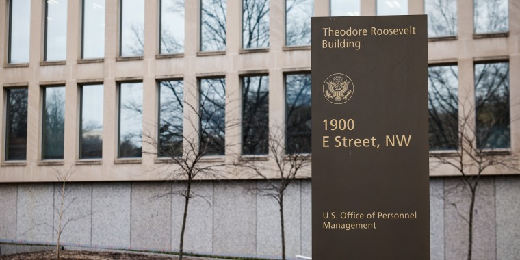 The Theodore Roosevelt Federal Building headquarters sign