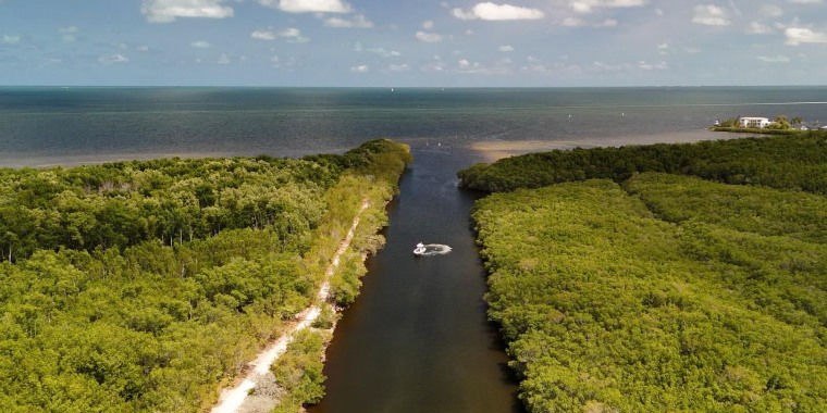 Police say Chinese migrants have landed at Snapper Creek Canal in the past.