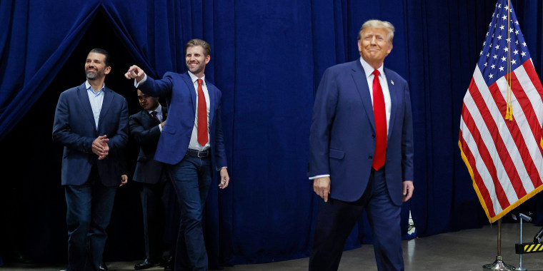 Former President Trump Holds Iowa Caucus Night Event In Des Moines