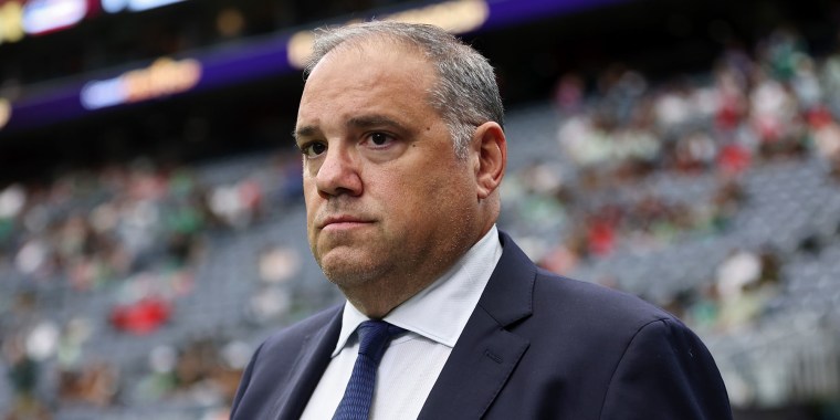 FIFA Vice President Victor Montagliani walks across the field before the finals of the CONCACAF Gold Cup 2025 between the U.S. and Mexico on July 6, 2025 in Houston.