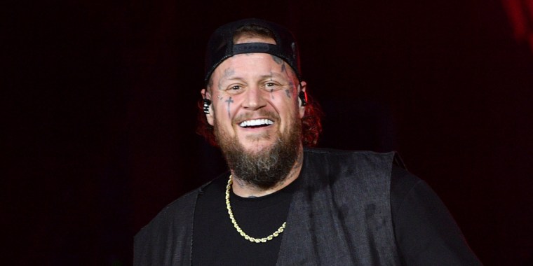 Jelly Roll performs as support to Post Malone during The Big Ass World Tour at Tottenham Hotspur Stadium on Sept.r 20, 2025 in London.