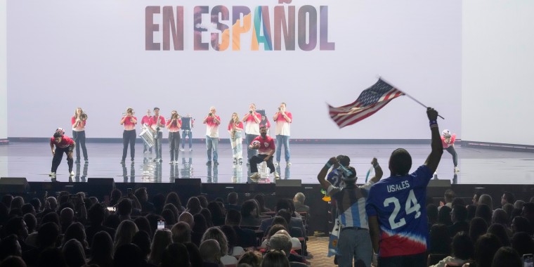 Un evento de NBC Universal Telemundo Enterprises en Radio City Music Hall, Nueva York, el 12 de mayo de 2025.