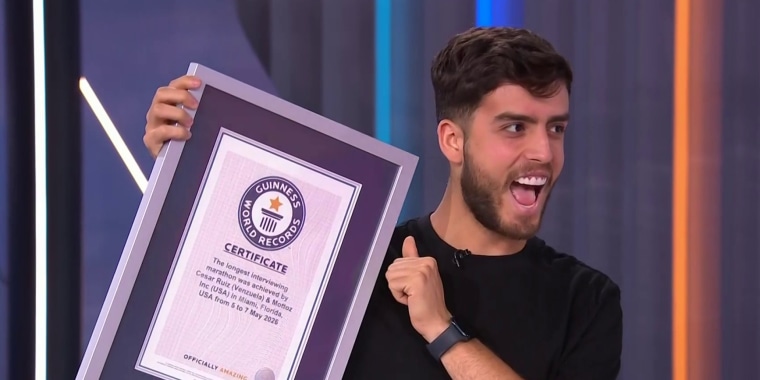 Venezolano logra Récord Guiness con 55 horas continuas de entrevistas
