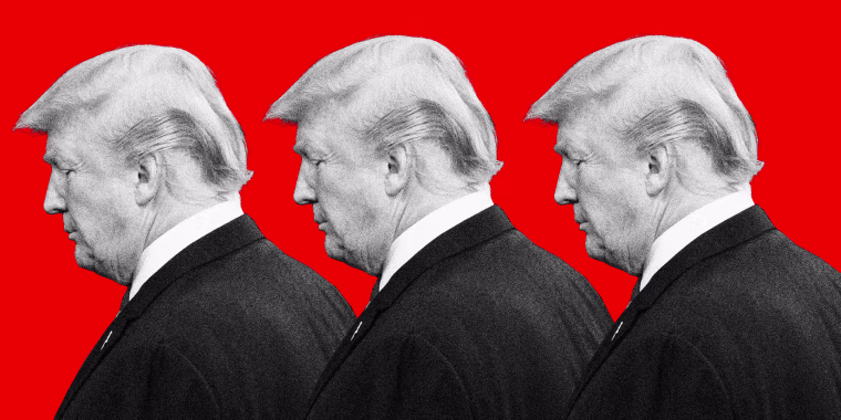 Photo illustration of Donald Trump.