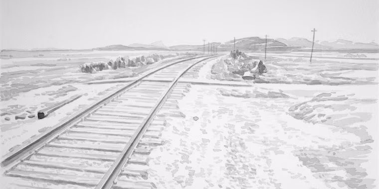 Image: Chinese railway workers