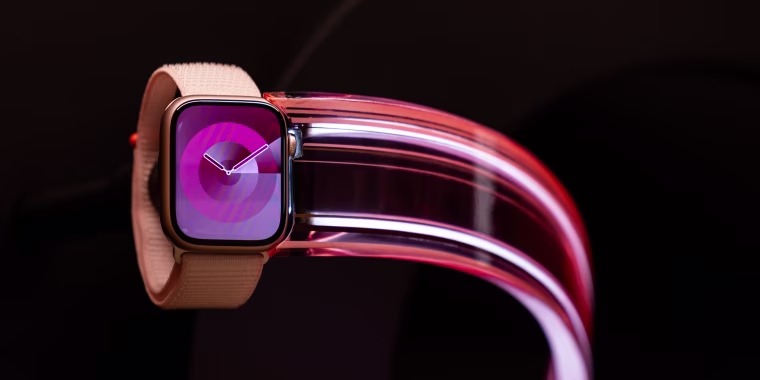 An Apple Watch Ultra 2 at the new Apple Inc. store