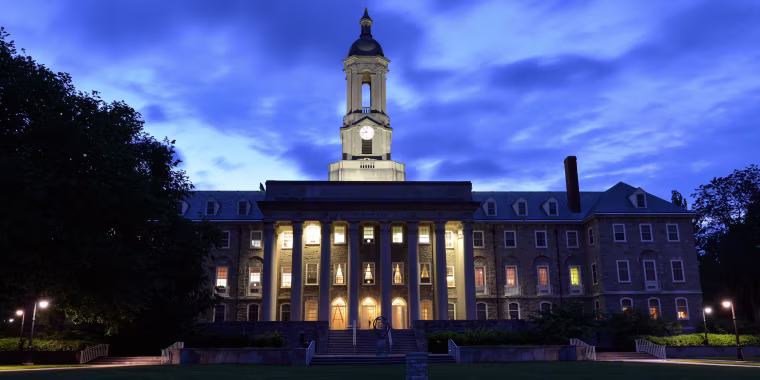 Old Main building in the campus of Penn State