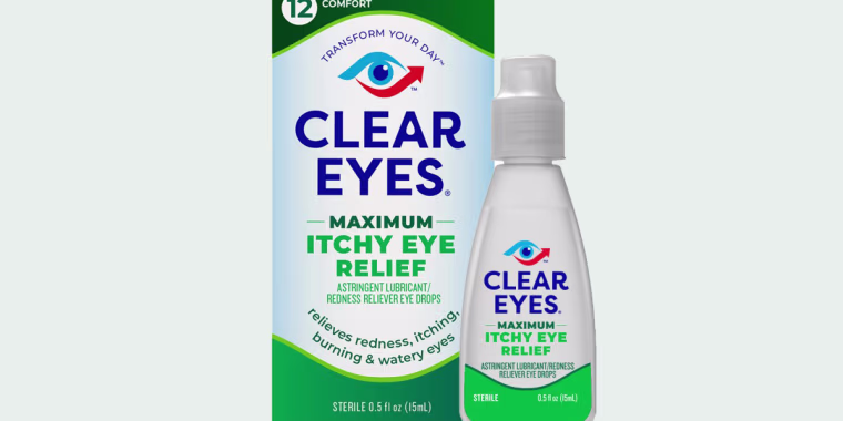 Clear Eye Maximum Itchy Eye Relief recall
