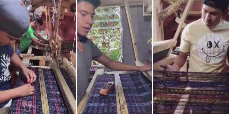Artesano preserva los tejidos típicos de Guatemala en TikTok