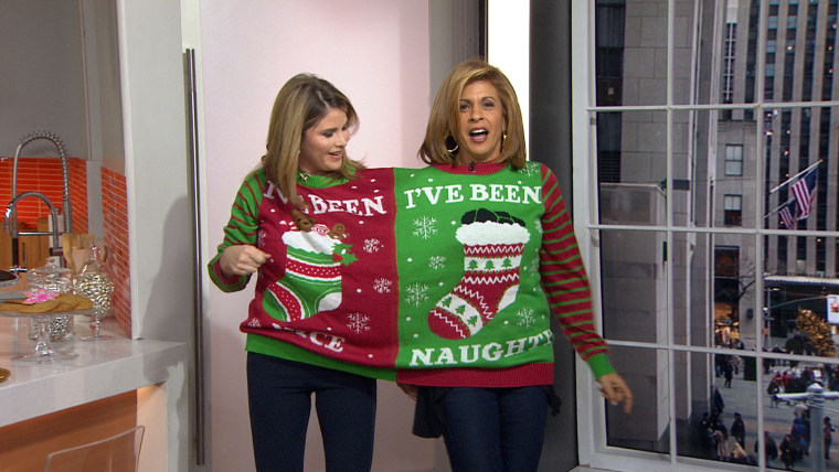 See Hoda, Jenna Bush Hager share an ugly (and hot!) Christmas