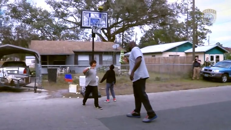 Police respond to noise complaint, end up playing basketball with teens