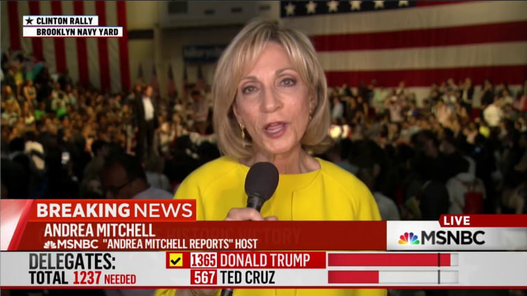 NBC's Andrea Mitchell on Clinton's Historic Speech to Supporters