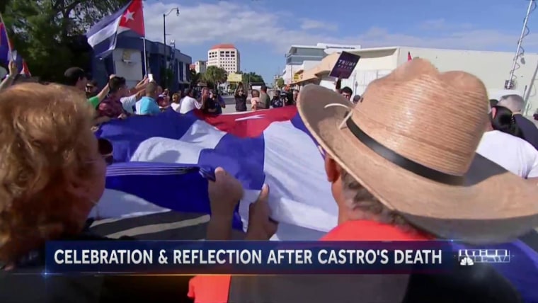 Cuban-Americans in Miami Celebrate Death of Fidel Castro