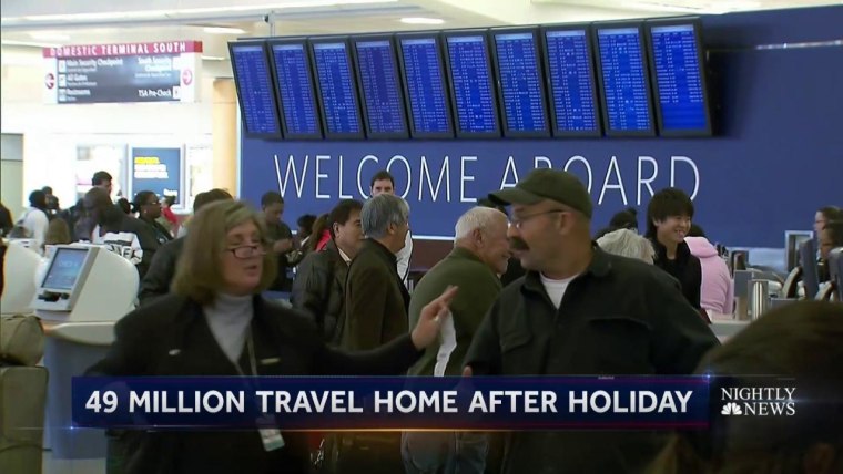 Mad Dash Home Underway As Millions Return From Holiday Destination