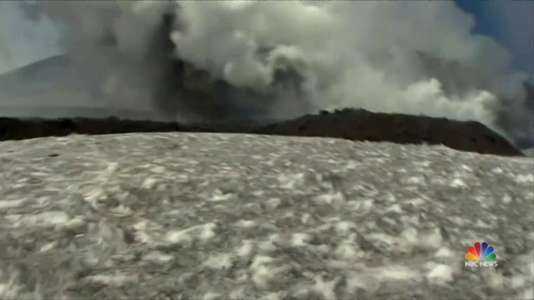 Video Shows Mount Etna Volcano Explosion That Left 10 Injured