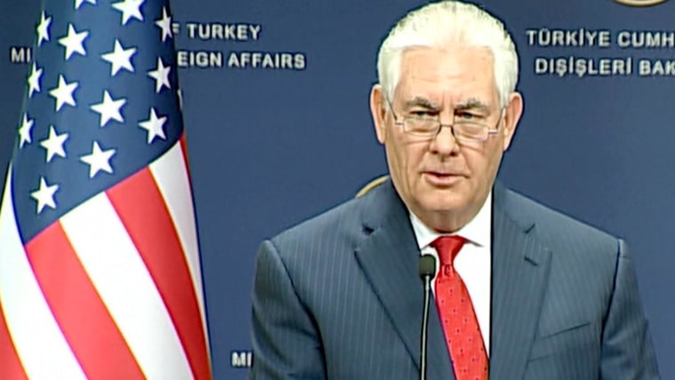Rex Tillerson memuji Turki dalam perang melawan ISIS