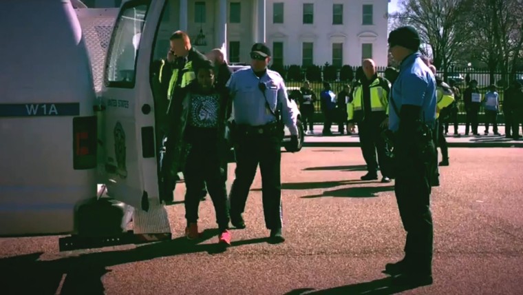 Dozens Arrested At Anti-Trump Rally Outside White House