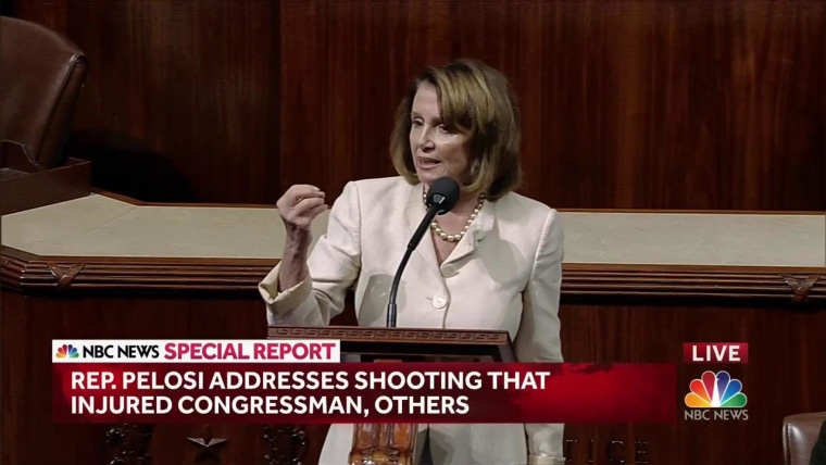 Pelosi Praises Unity of Sports, Calls Virginia Attack ‘Cowardly’