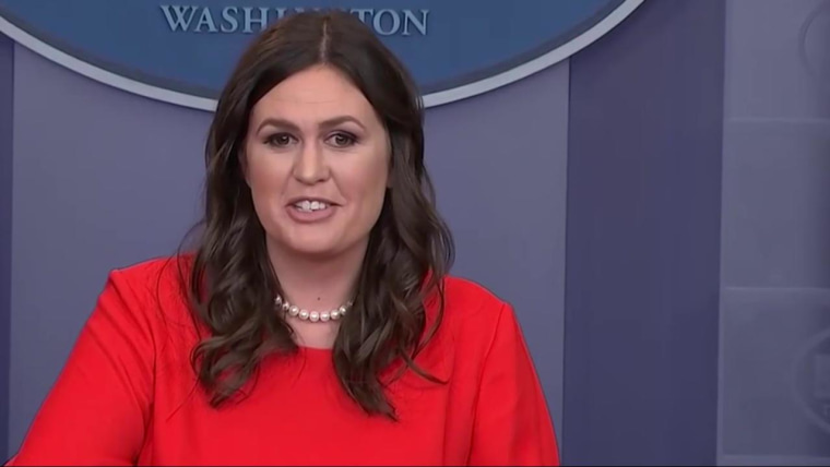 Sarah Huckabee Sanders Reads Trump Statement About Spicer Resignation