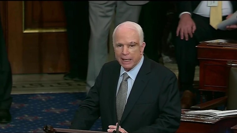 ‘We're Getting Nothing Done!’ Sen. McCain Says in Return to Senate