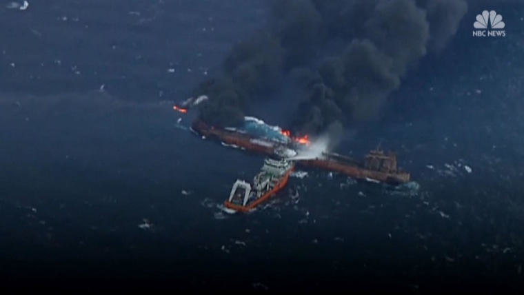 32 Feared Dead As Burning Iranian Oil Tanker Finally Sinks Off China