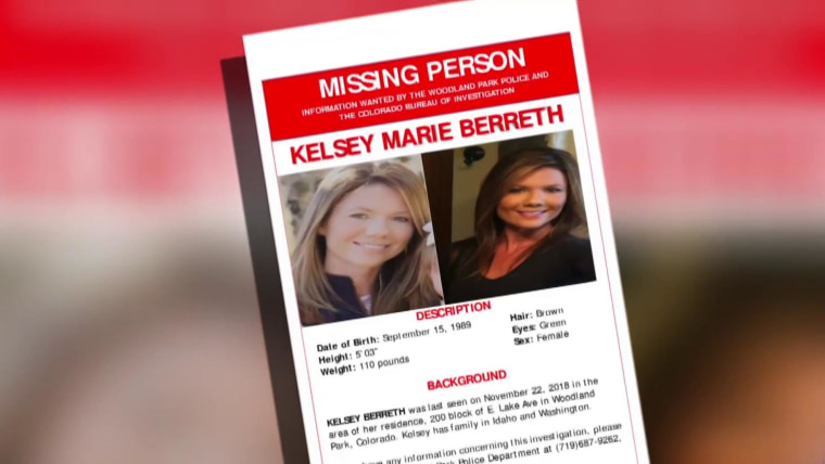 Investigators Search Home Of Missing Colorado Woman Kelsey Berreths Fiancé